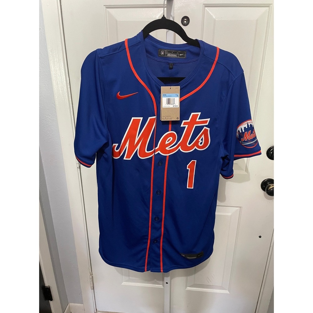 Nike New York Mets Jeff McNeil 1 Authentic Baseball Jersey Blue Mens M T7LM-NMA2